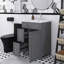 Meuble-lavabo autoportant 24 po avec lavabo en céramique et 2 tiroirs, 1 porte-146448956-146448953