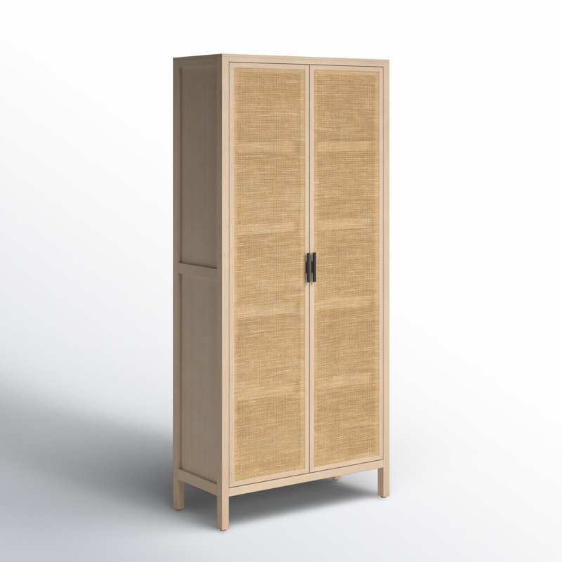 Caprice Tall Cabinet, Natural Mango/Light Brown