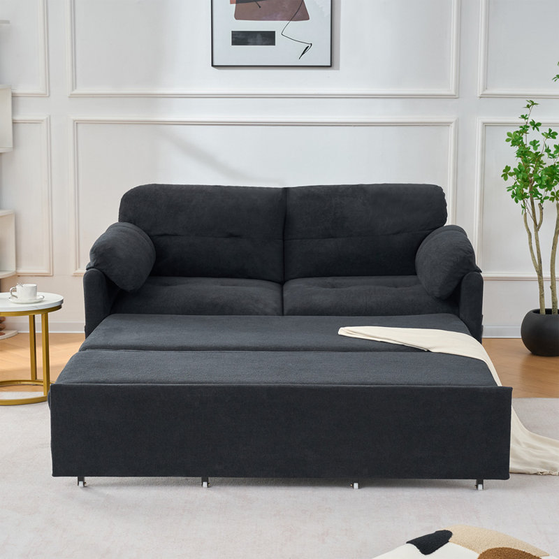 Queen Sleeper Sofa (Black)