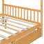 Lit plateforme double pleine grandeur, tiroirs pour le rangement des vêtements, bois de pin, têtes de lit en bois avec tiroirs, conception imaginative, pieds robustes, sommeil confortable-130093405-130093408