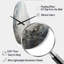 Gheorghita, rivière de pierre grise et blanche II - horloge abstraite asymétrique en métal, horloge murale incurvée grise-1328295413