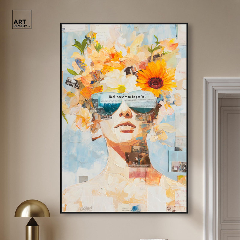 Décoration murale bord de mer Torn Edge Beauty II par Art Remedy, cadre noir, 36 x 54, H 55 po x l 37 po, Cadre noir