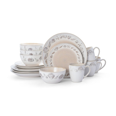 Pfaltzgraff Panama 16-Piece Stoneware Dinnerware Set, Service for 4