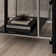 Cecilio One Shelf Two Tone Metal and Glass End Table