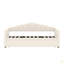 Lit de jour rembourré simple avec lit gigogne escamotable à hauteur réglable et port de charge USB et Type-C, structure de lit de jour avec 2 poches latérales, aucun sommier nécessaire-1533908960