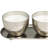 Metal Sweet Bamboo Scented Hammered Wick Decorative Candle with White Wax Set-91735975