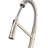 Ruvati Seneca Single Handle Pull Down Modern Kitchen Faucet with Pre-Rinse Sprayer in Stainless Steel-114396995