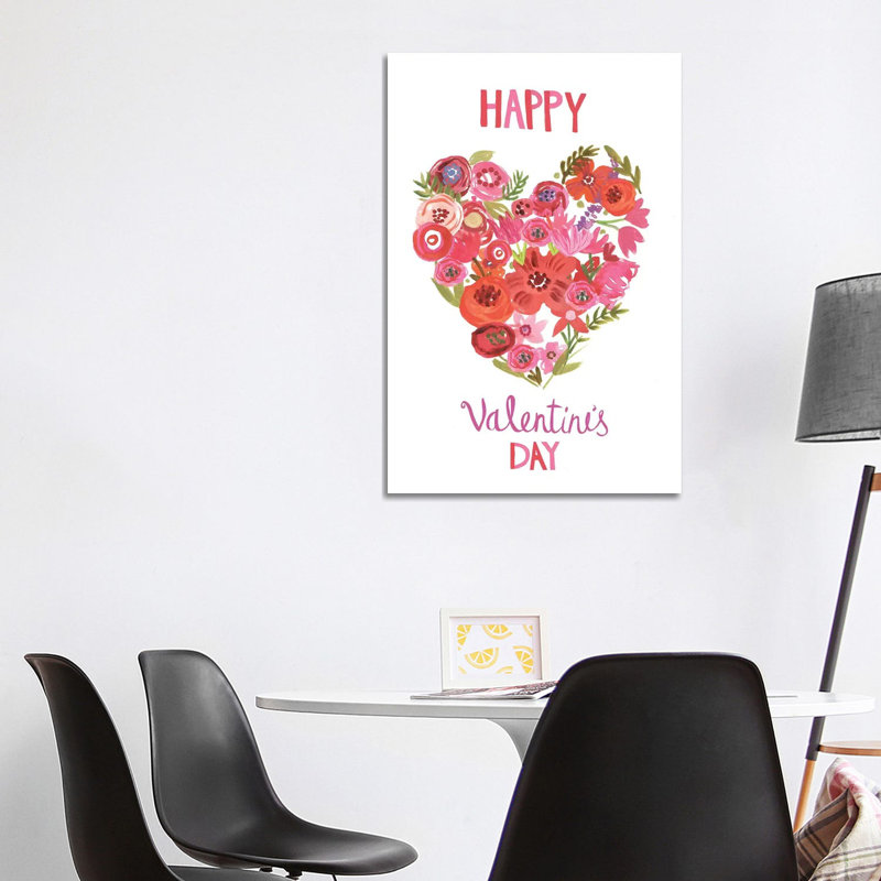Valentine Chic II by Farida Zaman - Wrapped Canvas Print, 101.6 cm H x 66.04 cm W x 3.175 cm D