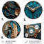 Horloge industrielle Elegance I - mode, art mural en métal-1188821362