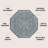 Massimo Bohemian Medallion Textured Weave Teal/Gray Indoor/Outdoor Rug-1233345776