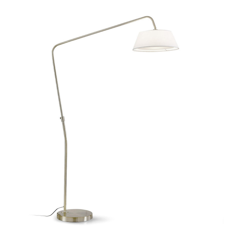 81'' Arched Floor Lamp, Brushed Nickel