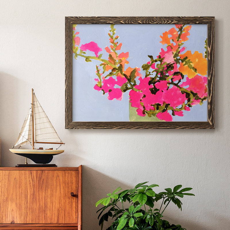 Saturé Spring Blooms II, reproduction d'art sur toile, H 14 po x l 20 po x P 1,5 po, Noyer