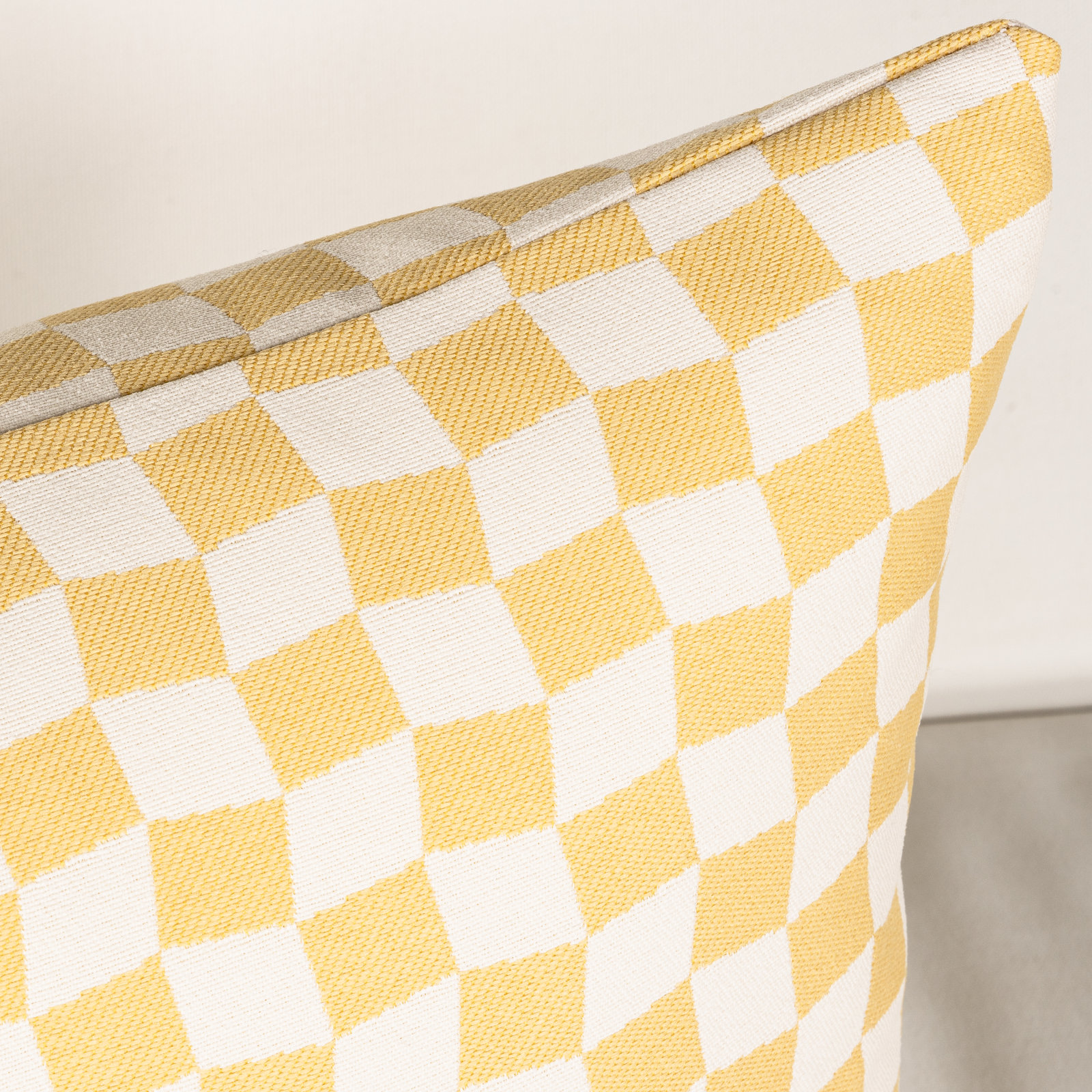 Throw Pillow, Polyester, Yellow Geometric 2, Rectangular 12"H x 21"W