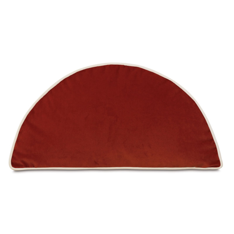 Uma Velvet Pillow Cover & Insert, Rust