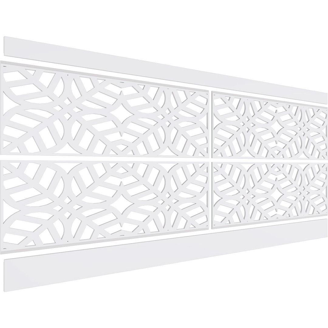 H 94.5'' W x 0.625'' D Plastic Wainscot Paneling Kit Ekena Millwork 