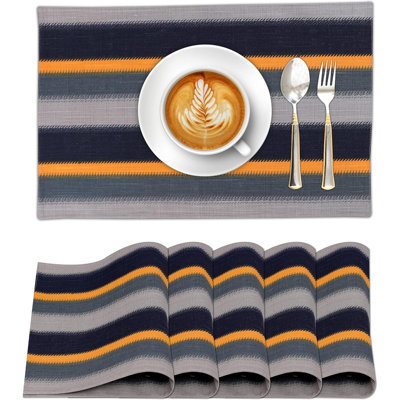 Ensemble de napperons de table de salle à manger 100% coton Placemats