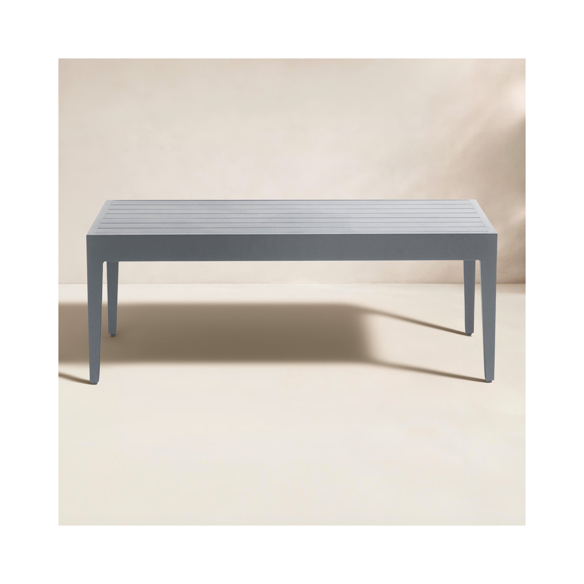Whitman 47.3'' Metal Outdoor Coffee Table, Blue