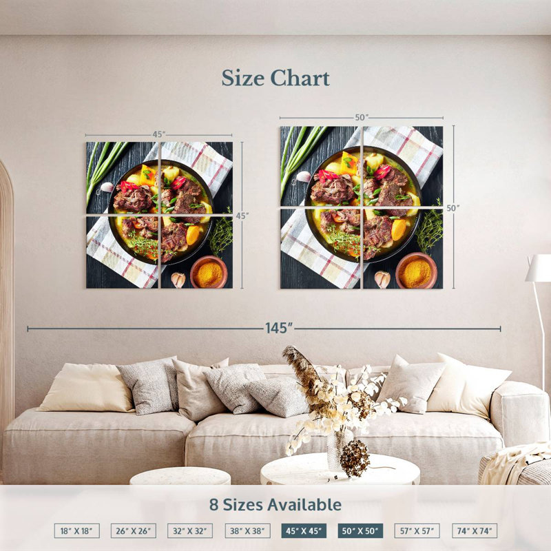 Yarlin Spicy Jamaican Curry, 45" H x 45" W