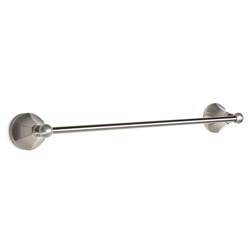 Barre à serviettes murale 24" Vera, Nickel satiné, L 24 po