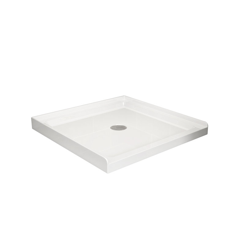 Goodyo 36x36 in Shower Base, Centered Drain Single-Threshold Shower Pan
