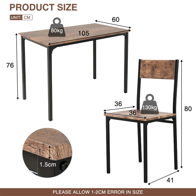 Aleitha 4 - Person Dining Set