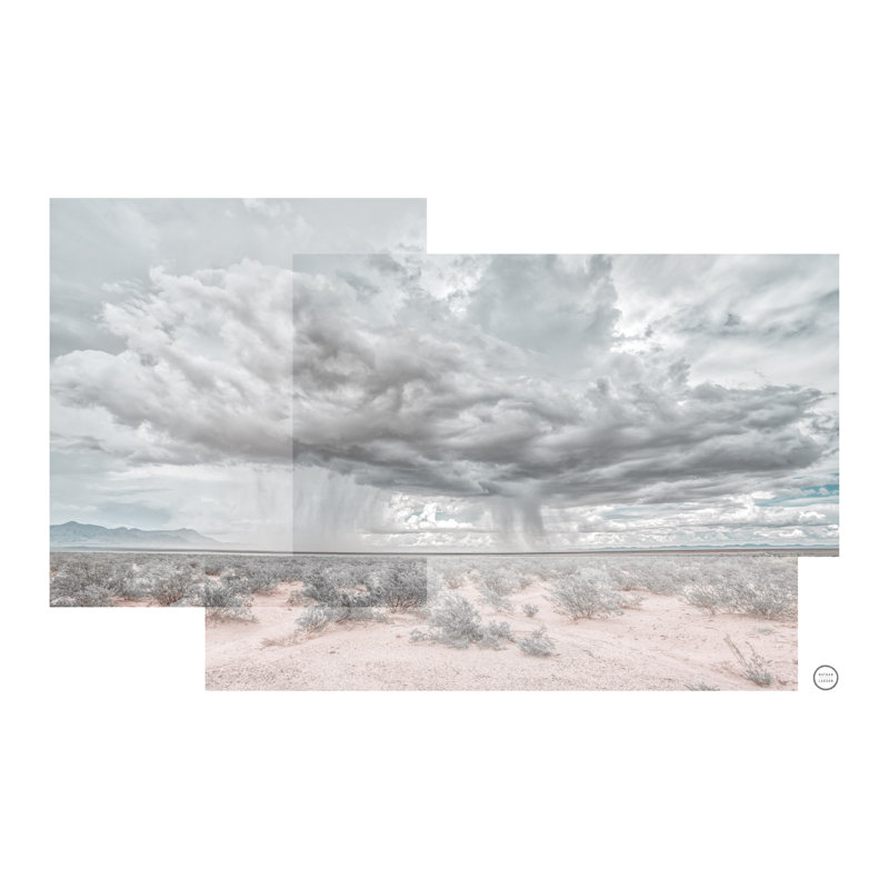 «Storm Collage» par Nathan Larson, ensemble de 3 toiles tendues, H 8 po x l 12 po, Non, Toile tendue