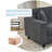 Oversized Modular Sectional Sofa Set, L Shaped Couch With Corduroy Upholstery And Deep Seating For Comfortable Living-1792286944