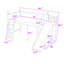 Lit mezzanine en bois avec tablettes de rangement et garde-robe-1148204773-1148204777