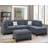 Abbondio 3-Piece Sectional Set W/ Ottoman-1525206599-1532692855