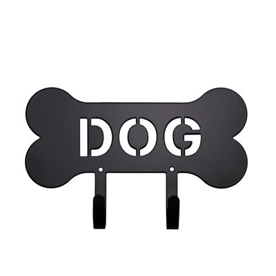 Support pour laisse de chien noir