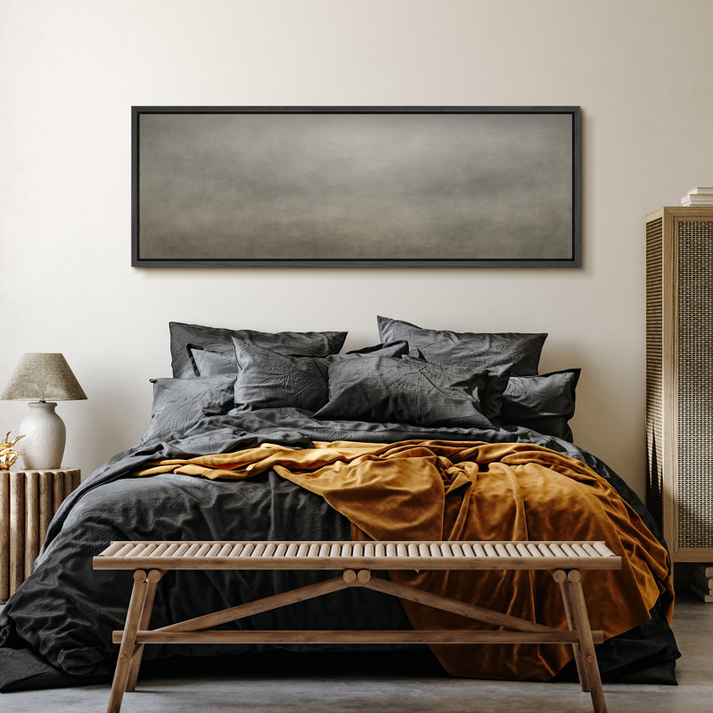 Grande impression sur toile encadrée, impression de paysage abstrait pour la décoration intérieure moderne, H 20 po x l 60 po