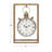Canete Traditional Roman Numeral Metal Quartz Movement / Crystal Tabletop Clock in Brass
