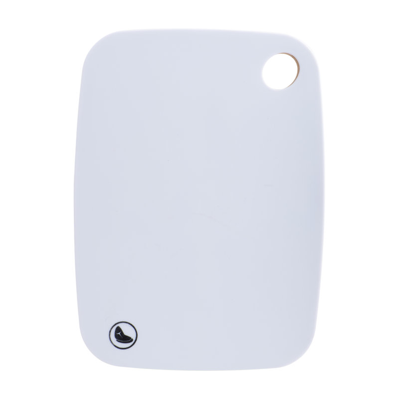 Reversible White and Bamboo Cutting Board with Handle