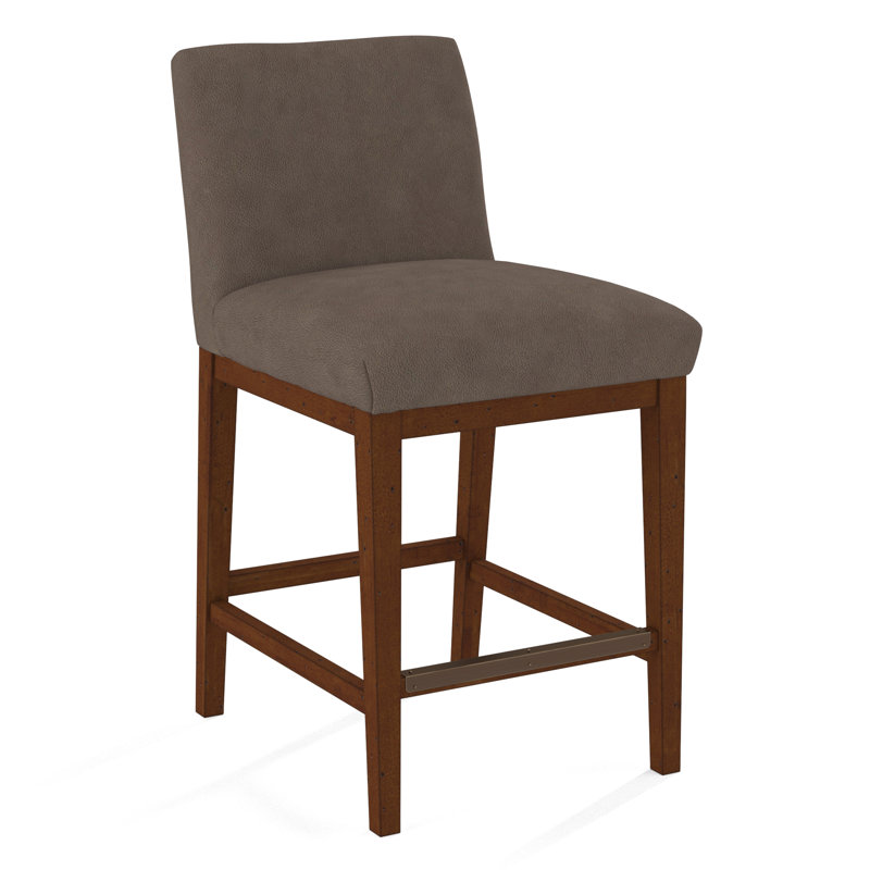 Upholstered Stool, Evolution Silver Fox, Beachwood