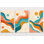 X-Large, ensemble de 3 vagues murales abstraites, formes fluides et colorées, impressions sur toile, décor de salon côtier moderne, impression sur toile 24 x 36 pouces - prête à être accrochée