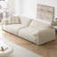 Canapé modulaire en velours blanc-2065457705