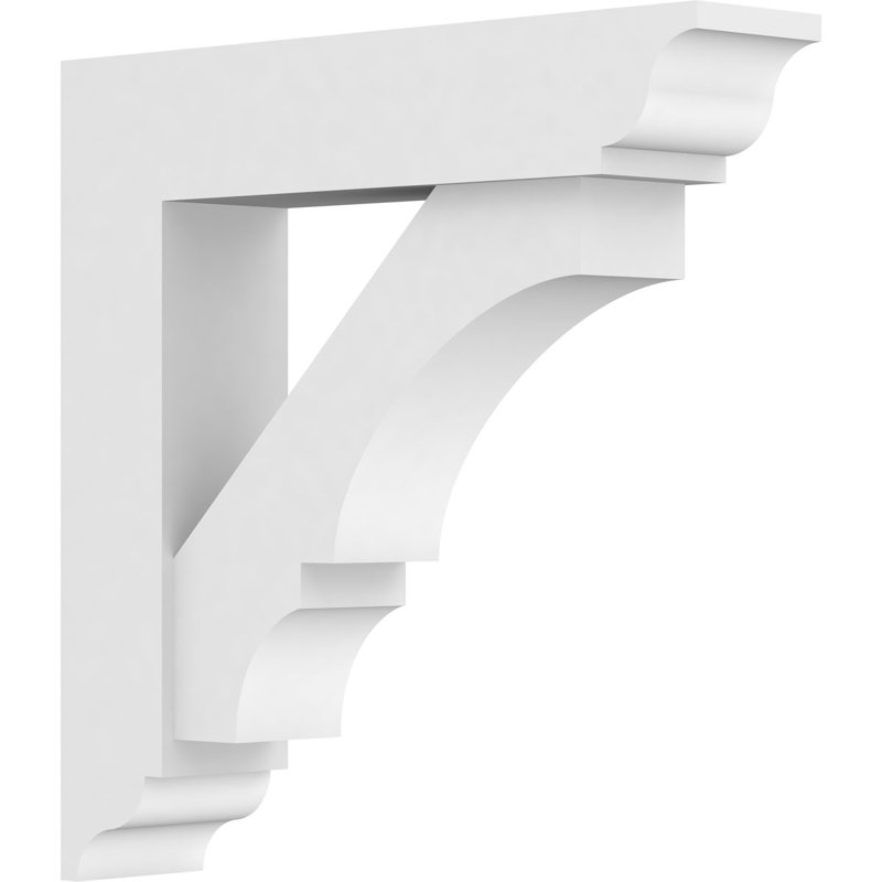 Support standard en PVC de qualité architecturale avec extrémités traditionnelles Balboa, H 14 po x l 3 po x P 14 po