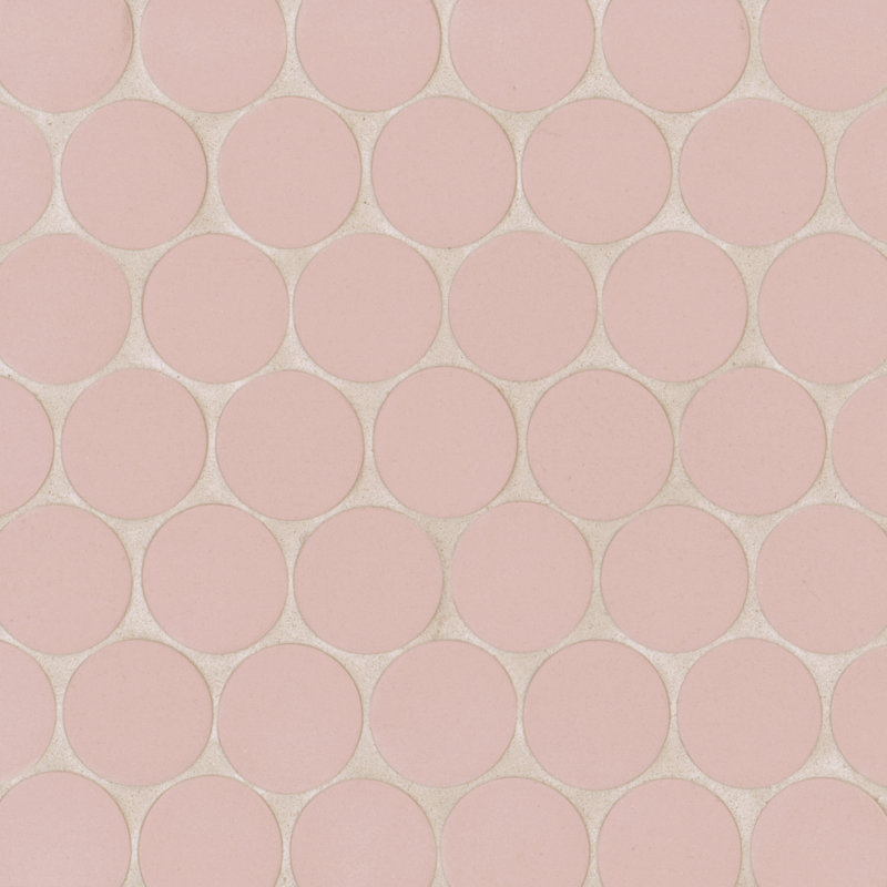 Makoto 2" x 2" Porcelain Tile, Momoiro Blush