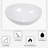 16 x13”Ceramic Oval Vessel Bathroom Sink