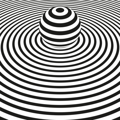 Concentric Circles - Wrapped Canvas Print