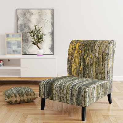 Fauteuil de chambre moderne rembourré en velours Brechta Vibrant Curve Design II
