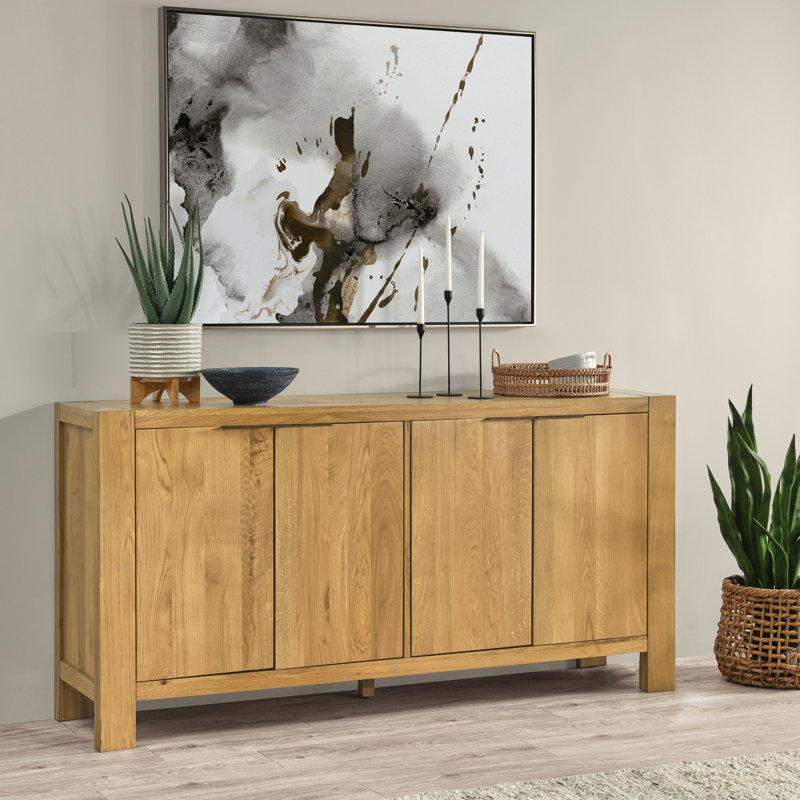 Block 72'' Solid Wood Sideboard, Natural 