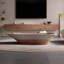 Table basse italienne de forme irrégulière minimaliste