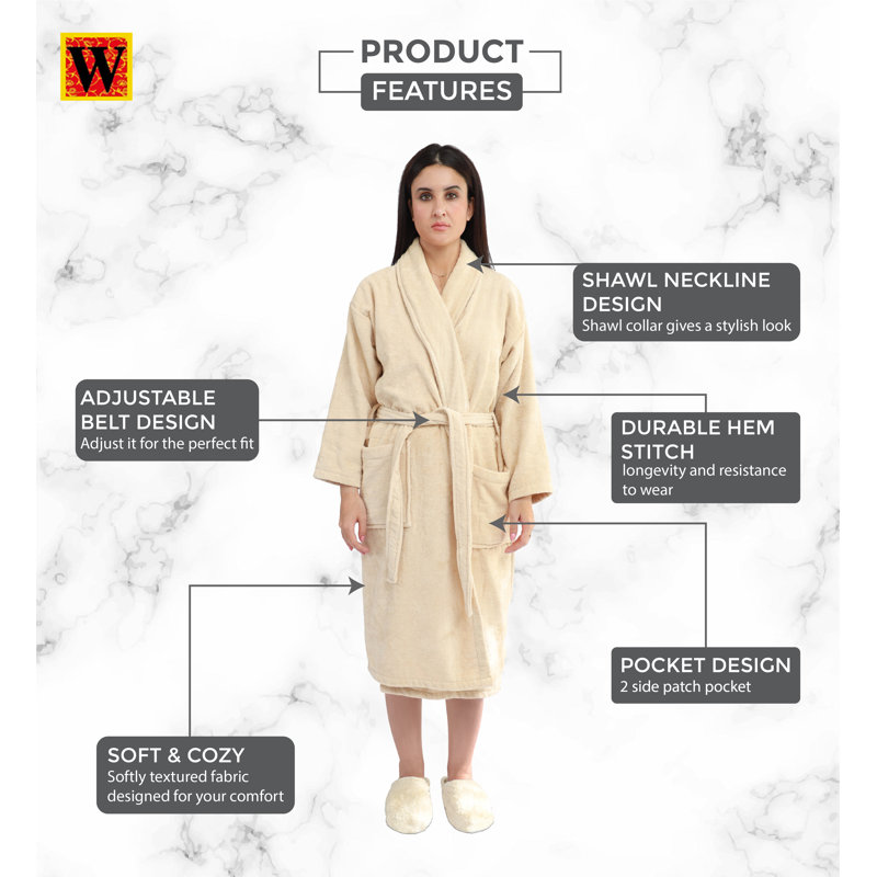 100% Cotton Bathrobe, L