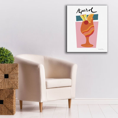  'Colorful Cocktails 4' by Farida Zaman Canvas Wall Art, 26" x 30"