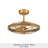 22" Eliana-Lucia 3 - Blade Chandelier Ceiling Fan with Remote Control and Light Kit Included-2054111239