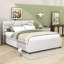Lit plateforme tapissier avec couchette Elerte-566375483-566375429