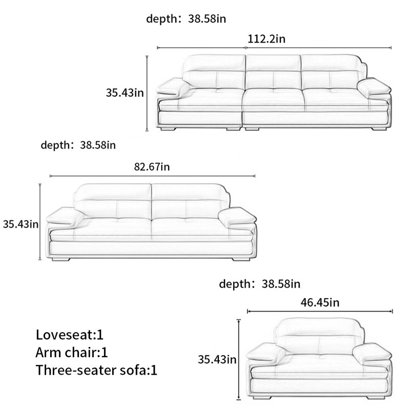 American-style simple modern sofa