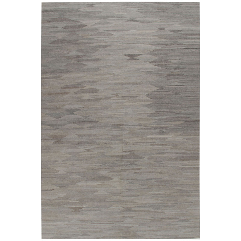 Tapis kilim moderne tissé à la main 8 pi 4 po x 12 pi 4 po
