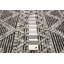 Tapis gris rectangulaire unique de 5 pi 1 po x 7 pi 10 po Jibrael